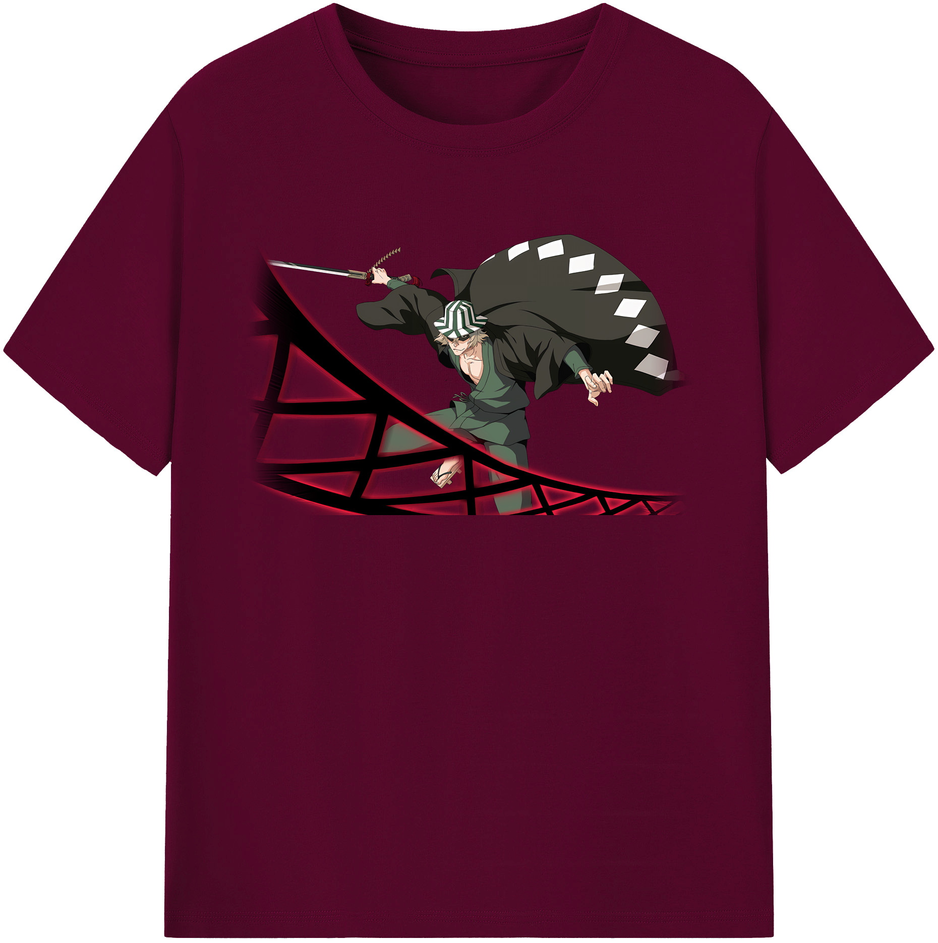 （画像用） "ブリーチ 浦原 喜助（うらはら きすけ） BLEACH Urahara Kisuke " レディースカジュアルプリントTシャツ（綿100％）